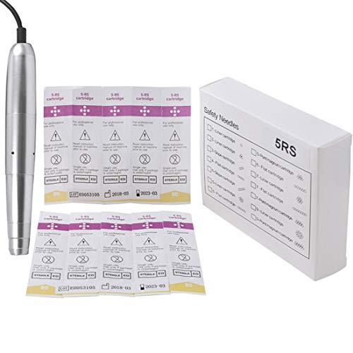 boermeize Tattoo Cartridge Needles 20Pcs RS Round Shader Sterilized Disposable Needles Permanent Makeup Eyebrow Lip Liner Beauty Tools (5RS)