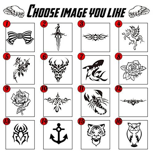 Fawalyanle Personalized Temporary Tattoos with Name/Text, Custom Fake Name Tattoos Temporary Waterproof Body Sticker for Women and Men