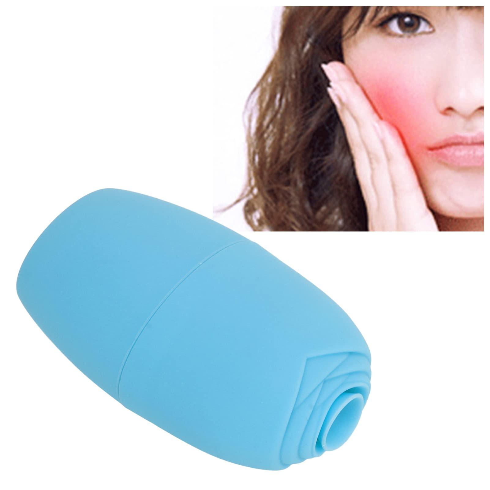 Gigicial Gigicial Ice Roller for Face, Ice Cubes Facial Roller Massager, Silicone Ice Facial Roller Ice Holder, Face Ice tooling Skin Care, Face Icers Reusable Ice Cubes Roller (Blue)