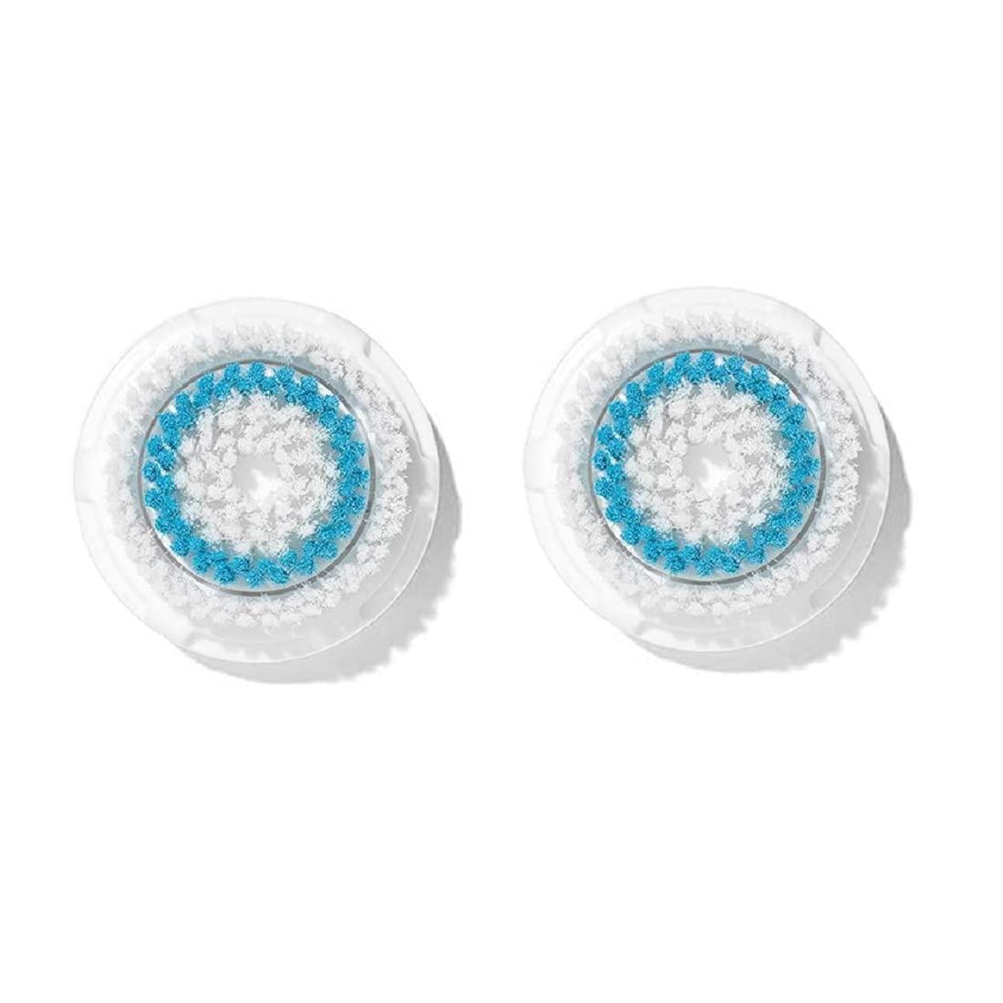 Clarisonic Clarisonic Deep Pore Facial Cleansing Brush Head Replacement Compatible with Mia 1, Mia 2, Mia Fit, Alpha Fit, Smart Profile Uplift and Alpha Fit X, 2 Pack