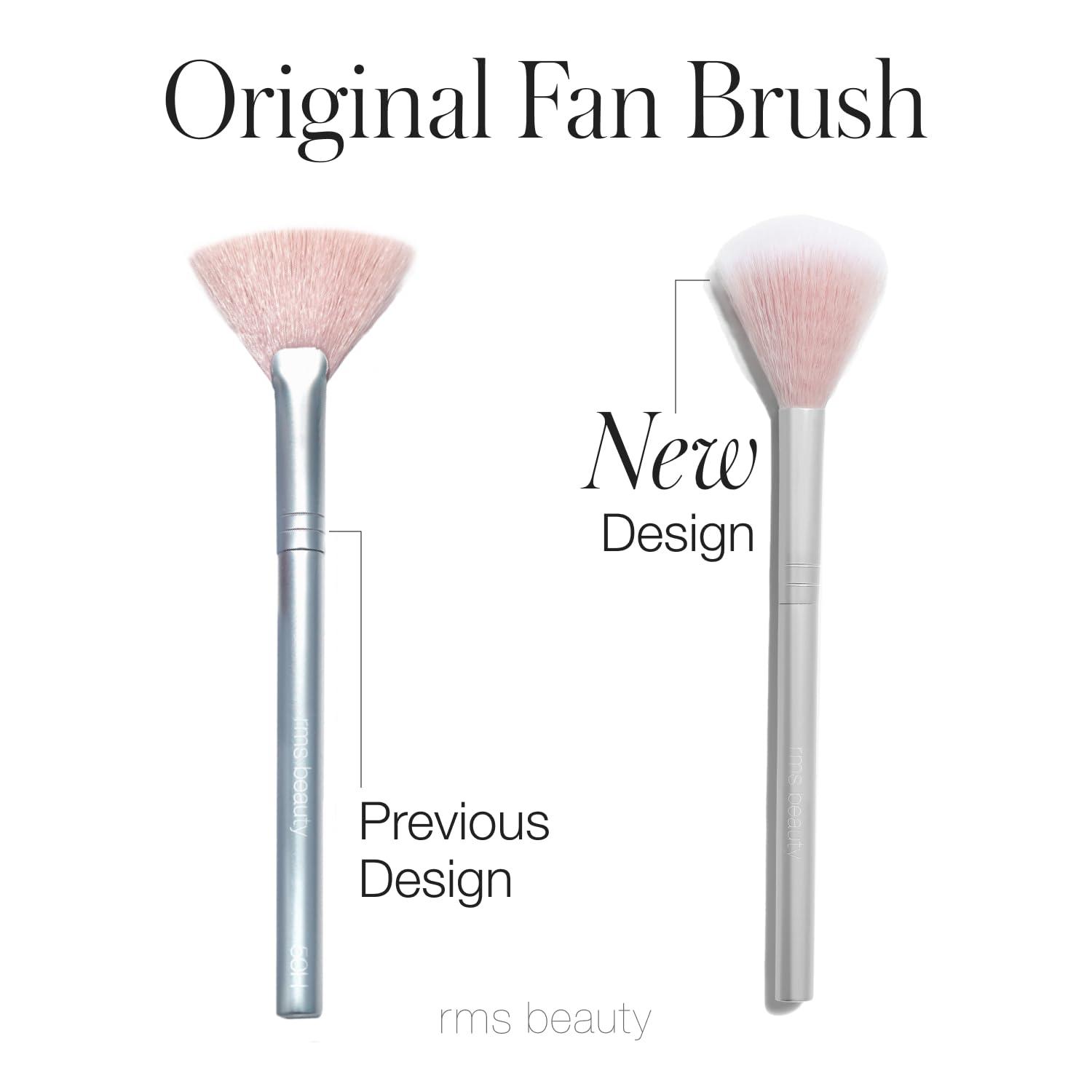 RMS Beauty RMS Beauty Skin2Skin Classic Fan Brush - Powder Highlighter Brush, Blush Brush, & Bronzer Brush, Powder Makeup Brush Beauty Tools & Accessories