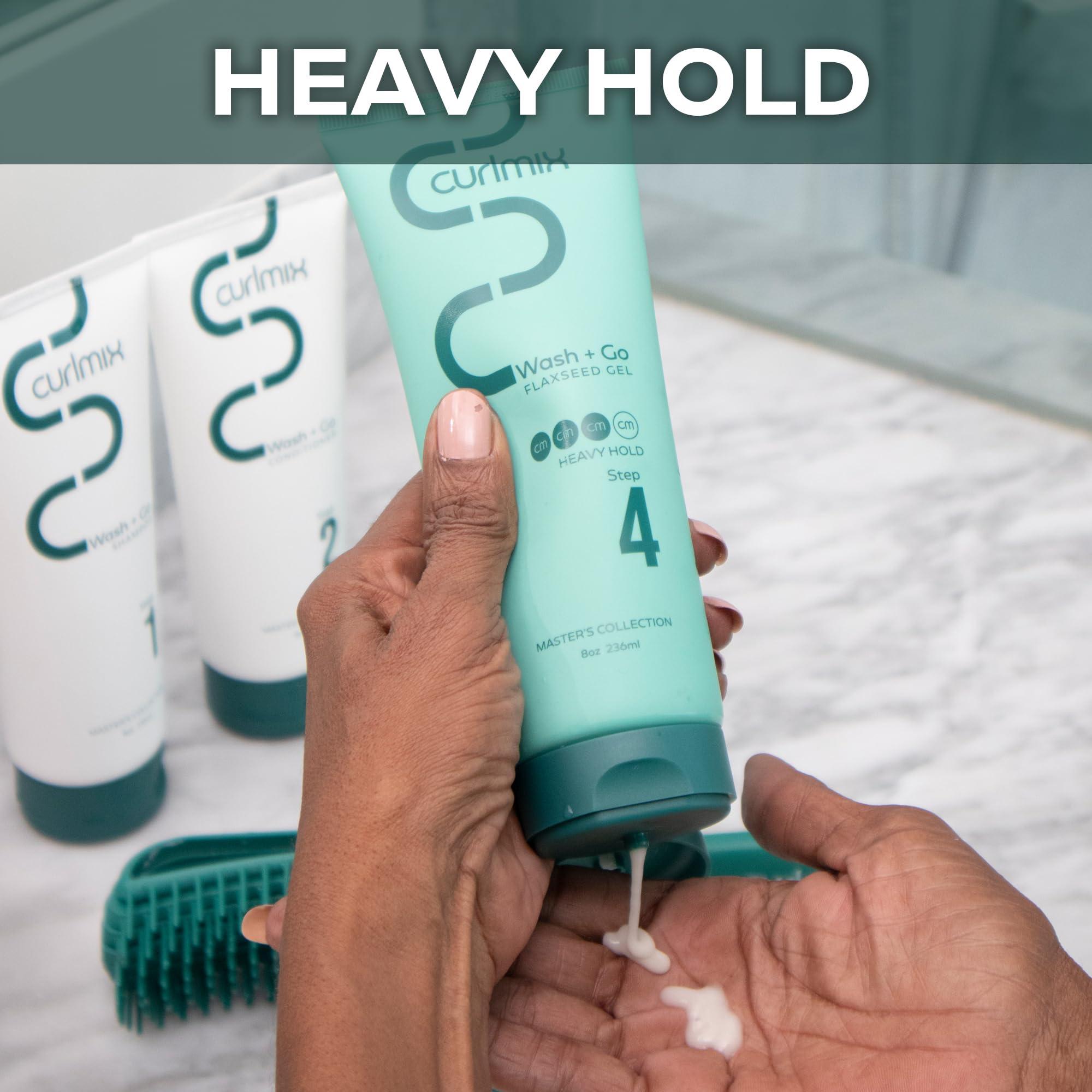 CurlMix CurlMix Heavy Hold Flaxseed Gel for Curly Hair - Travel Size Sample 3.4 oz - Defines & Elongates Curls without Dryness or Flaking