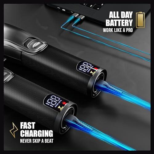 NOVAH Grooming Novah Professional Hair Clippers for Men, Professional Barber Clippers, Electric Mens Cordless Hair Clippers for Barbers Haircut Kit Fade, Maquina de Cortar Cabello