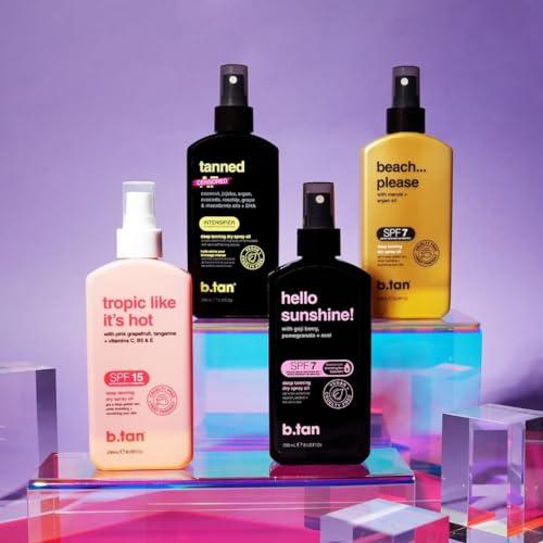B.TAN b.tan UV Tanning Bed Lotion | Darkest Tanning Lotion - Indoor Outdoor Tan Bronzer Accelerator, Best Browning Lotion, 12 Fl Oz
