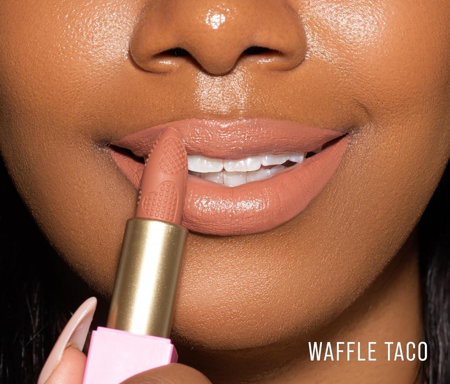 Beauty Bakerie Beauty Bakerie Makeup Matte Lipstick, Long Lasting 24hr Wear Lip Stick for Women, Smooth Matte Finish, Highly Pigmented, Moisturizing, Smudge-Proof Matt Lipsticks, 3.5g, Waffle Taco