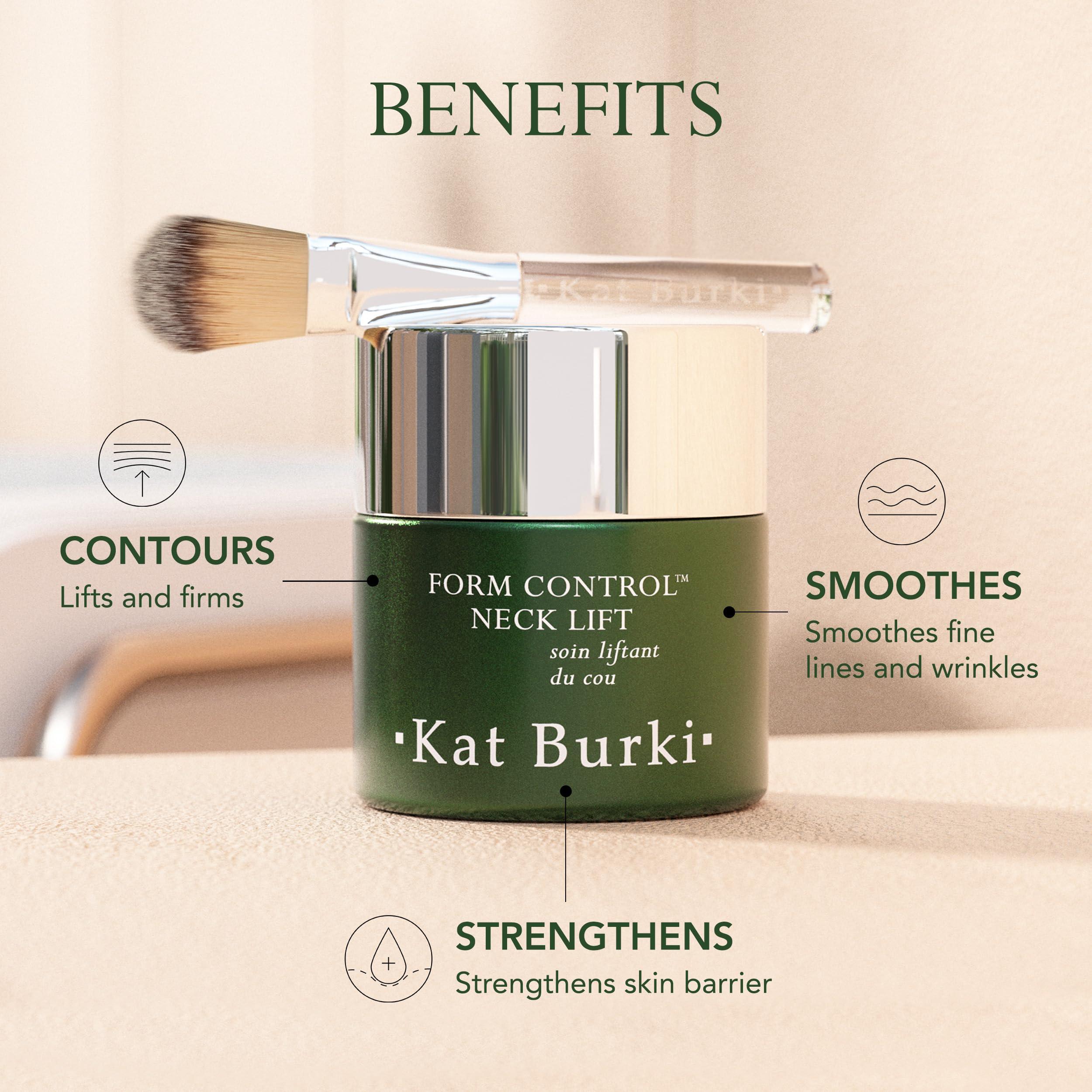 KAT BURKI KAT BURKI Form Control Neck Lift. Powerful Anti-Aging Treatment that Rejuvenates & Contours the Neck Area, Thanks to Marine Collagen and Niacinamide, 2 fl.oz.