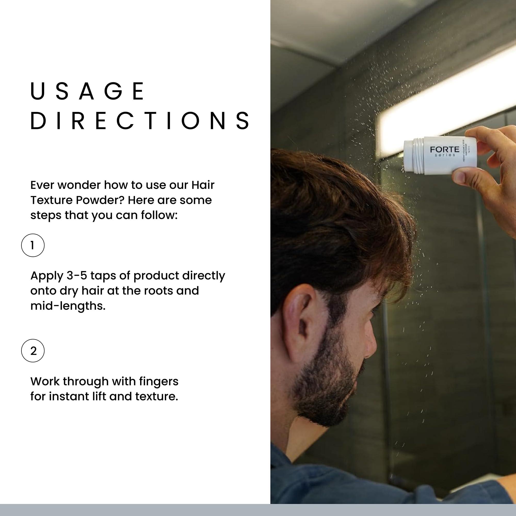 Alex Costa Hair Texture Powder by Forte Series, Volumizer for Fine Hair Volumizing Products for Men (0.1 oz)