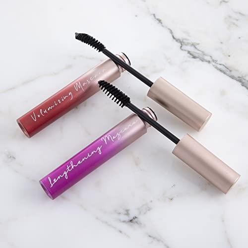 Nicole Miller Nicole Miller Mascara Duo- 2 Pack Volumizing and Lengthening Black Mascara Set for Women and Girls