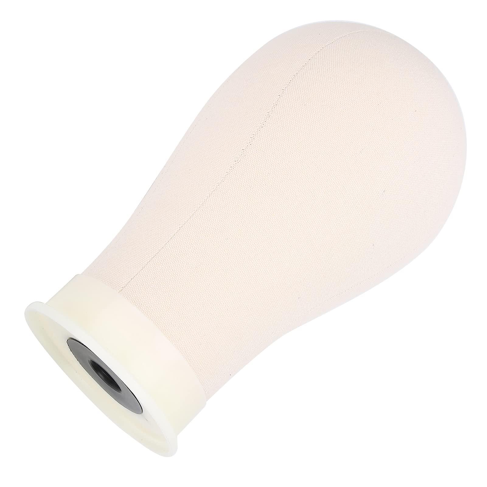 Generic Generic Cork Canvas Block Wig Head Making Wig Display Styling Practice Mannequin Wig Head Model (21 Inch)