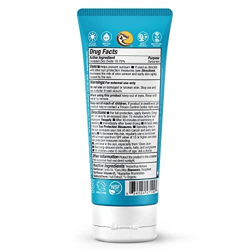 Badger Badger Mineral Sunscreen Cream SPF 30, All Natural Sunscreen with Zinc Oxide, 98% Organic Ingredients, Reef Safe, Broad Spectrum, Water Resistant, Unscented, 2.9 fl oz (2 Pack)