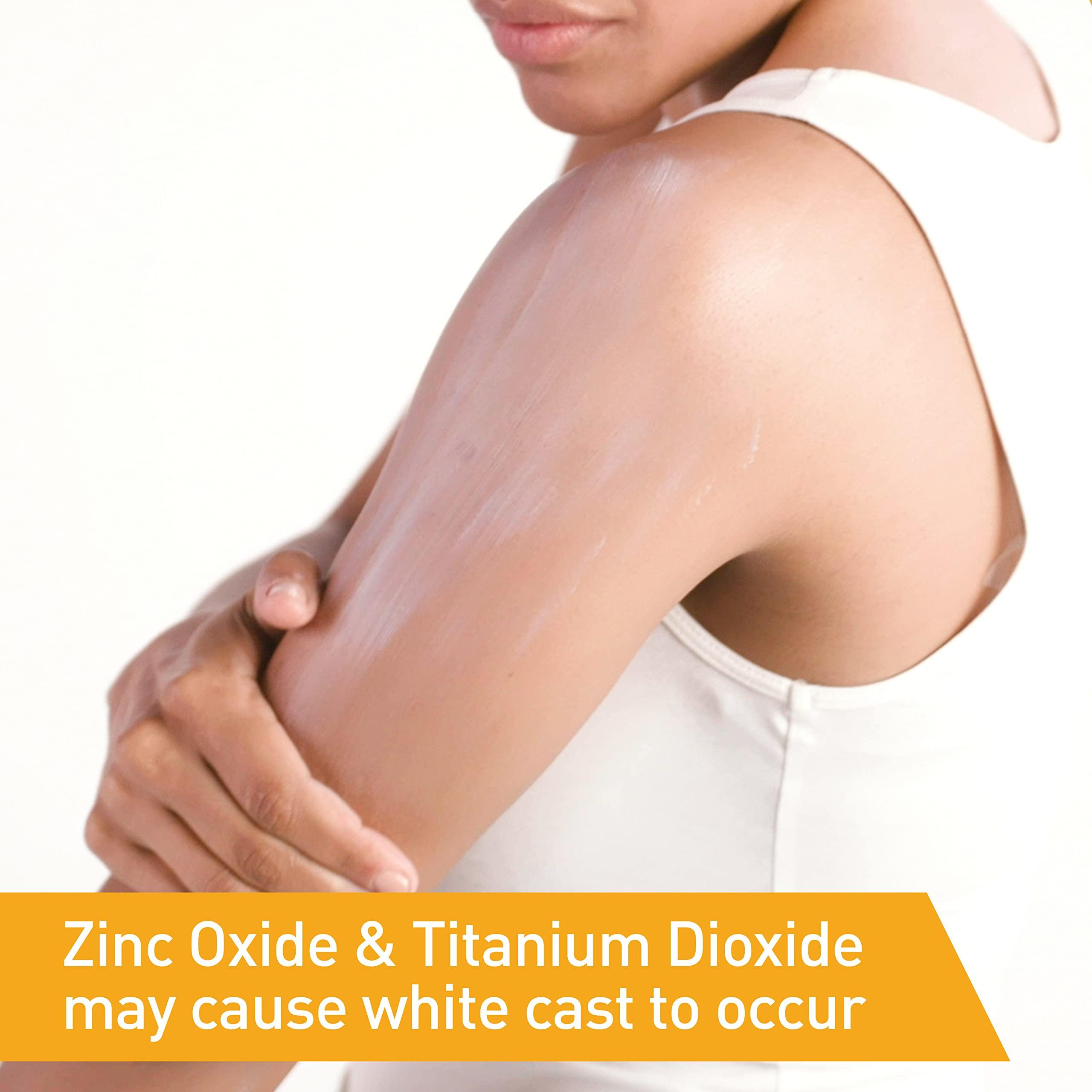 CeraVe CeraVe 100% Mineral Sunscreen SPF 50 with Zinc Oxide & Titanium Dioxide, Hyaluronic Acid & Ceramides, Oil Free & Non-Greasy, Hydrating Mineral Sunscreen For Body, 5 oz