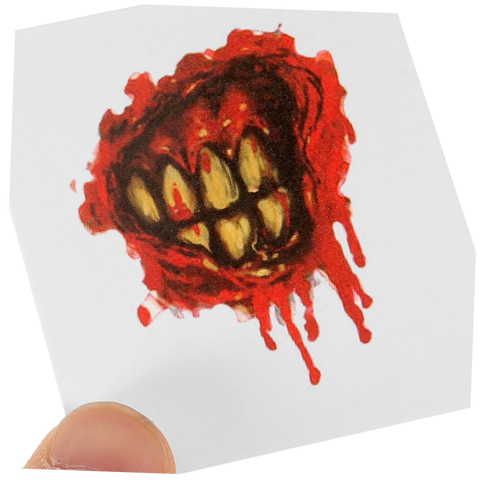 FRCOLOR FRCOLOR 40pcs Sticker Scars Decals Face Fake Halloween Scars Costume Makeup Decals Scar Makeup The Face Craft Paper Clothing