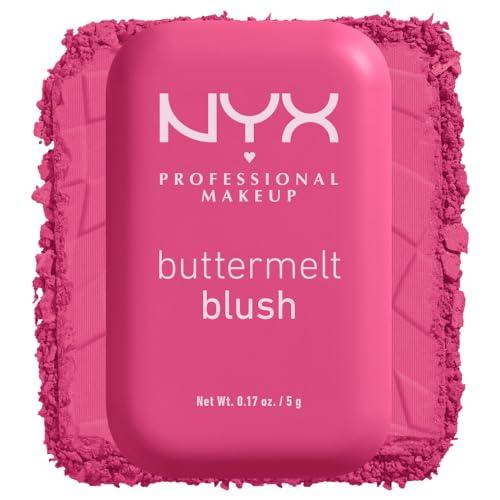 NYX PROFESSIONAL MAKEUP NYX PROFESSIONAL MAKEUP Buttermelt Powder Blush, Fade and Transfer-Resistant Blush, Up to 12HR Make Up Wear, Vegan Formula - Butta With Time