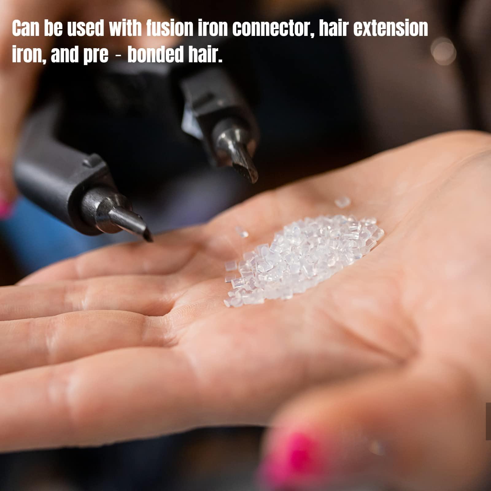 Betued 100g Keratin Glue for Hair Extensions, Hair Extension Glue, Hair Extension Beads, Keratin Glue Beads Transparent Hair Extension Keratin Granule Hot Fusion Extension Glue Bead Accessory