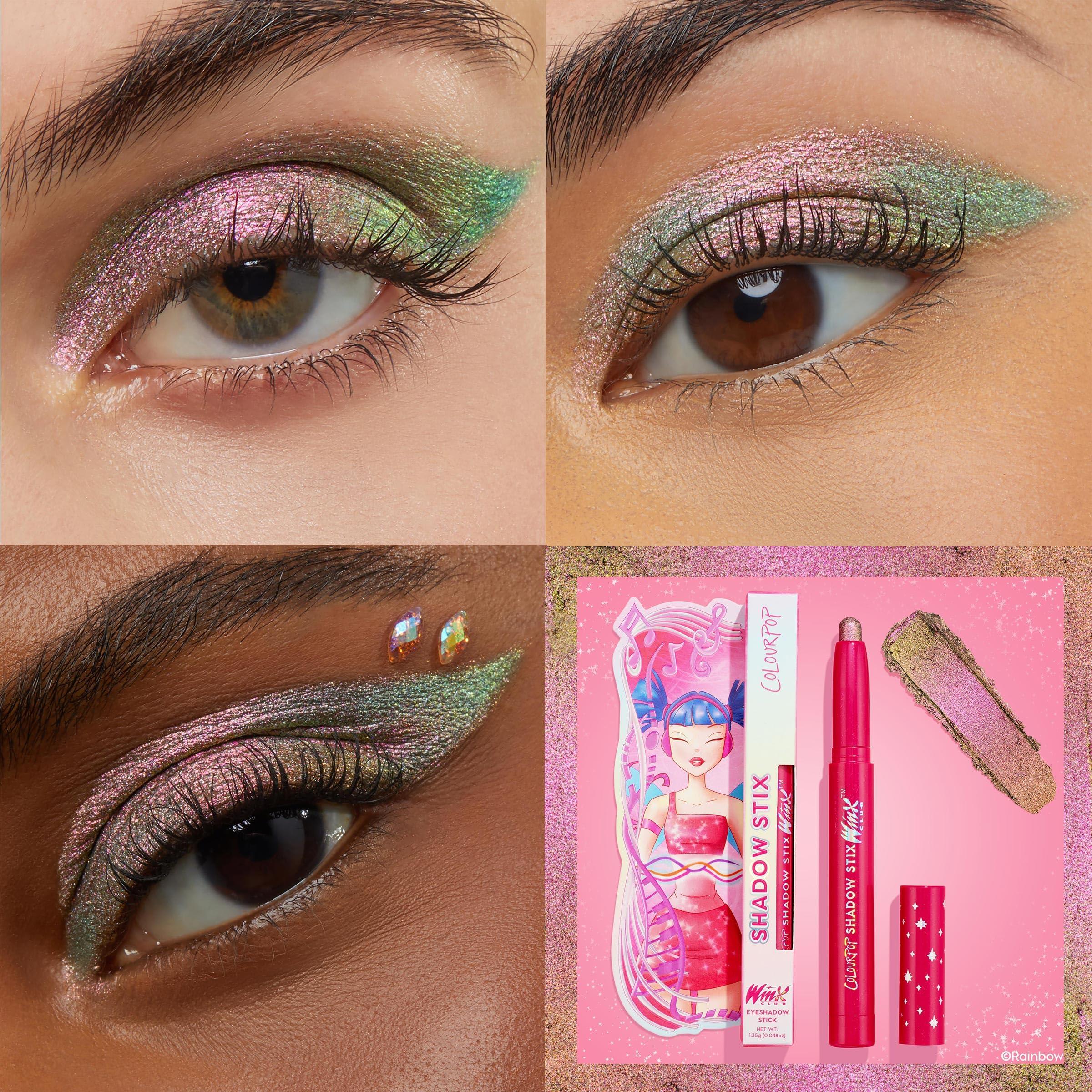 Colourpop ColourPop Winx Club Shadow Stix - Cream Eyeshadow Stick with Long-Lasting Color - Multi-Use Cream Makeup with a Built-In Sharpener & Precise Tip for Easy Application - Sonic Blast (0.05 oz)