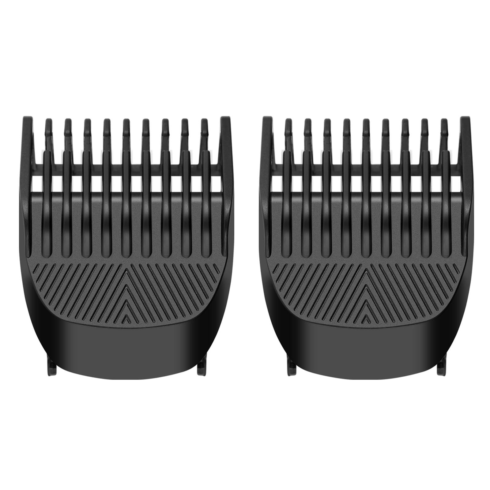 Amorka 2 Pack Replacement Trimmer Guards for Manscaped The Beard Hedger, 20 Different Length Setting (0.5mm to 10mm max.) Comb Attachment Cutting Guide Compatible with Manscaped Beard Trimmer Guards