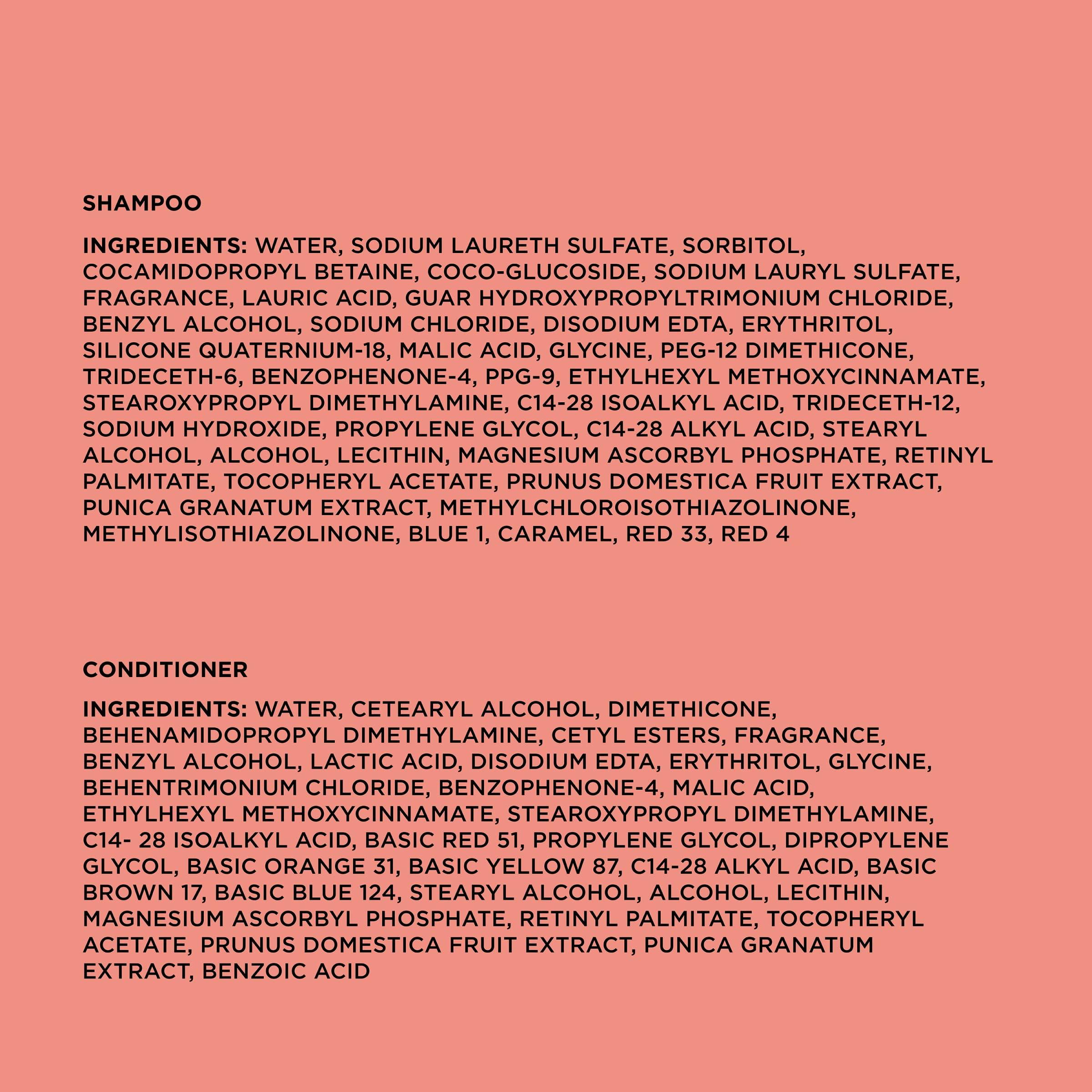 John Frieda John Frieda Radiant Red Shampoo & Conditioner Bundle, Enhancing Shampoo & Conditioner, Helps Enhance Shades, with Pomegranate and Vitamin E