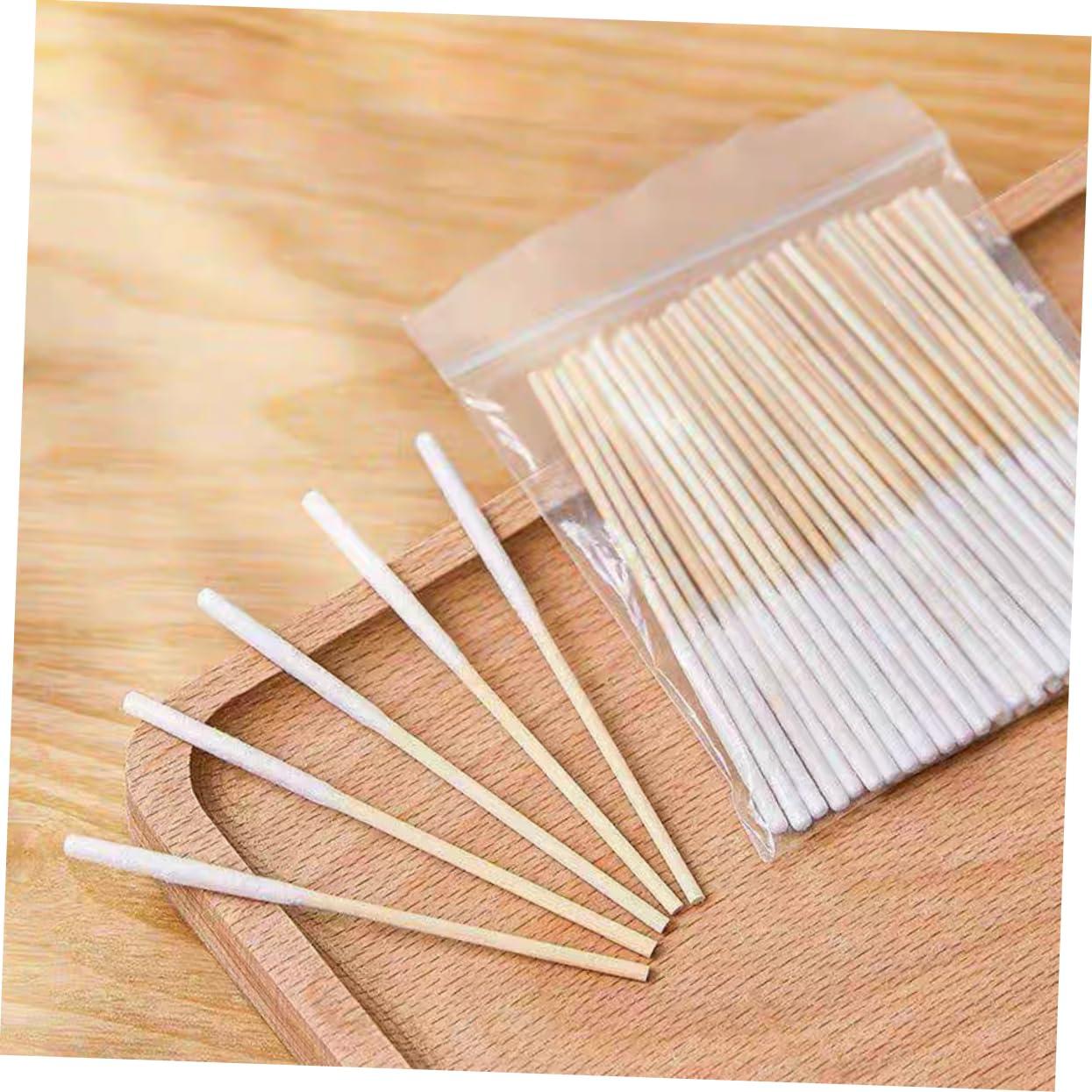 Didiseaon Didiseaon Long Cotton Swabs 60pcs cotton tipped applicator bamboo make up ear cotton swab repair fluid clean makeup accessories Accessories women makeup accessories disposable cotton sticks