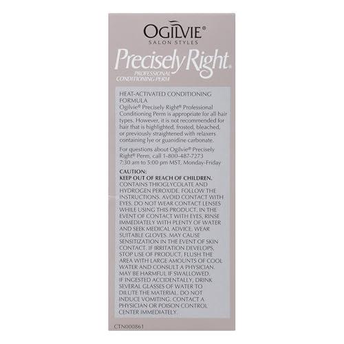 Ogilvie Salon Styles Ogilvie Salon Styles Precisely Right Professional Conditioning Perm Kit - Ideal for Color-Treated, Thin, or Delicate Hair - 1 Application