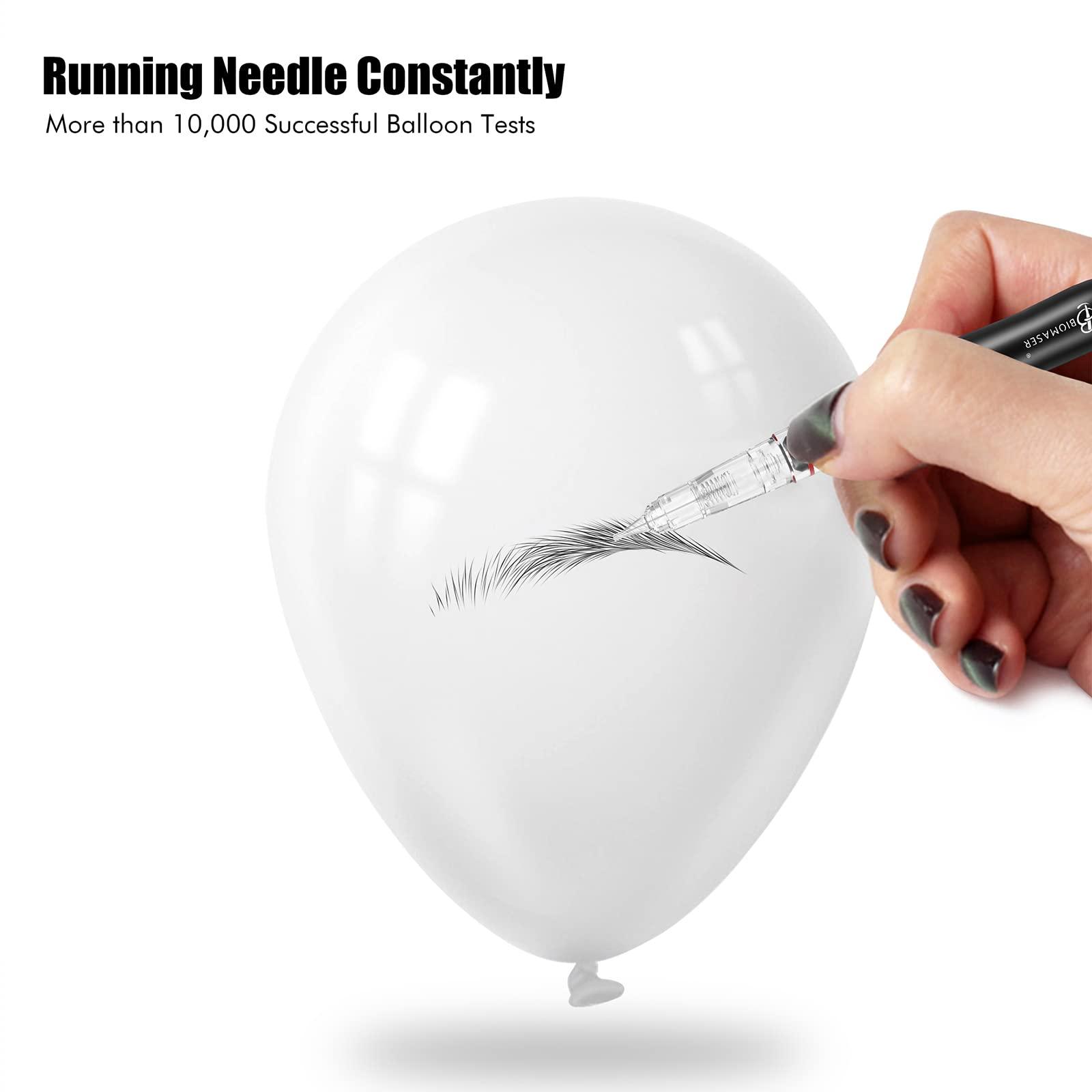 BIOMASER P70 Permanent Makeup Machine kit-BIOMASER Permanent Makeup Microblading Tattoo Machines with Swiss Motor Rotary Pen Mini Power Supply Cartridge needles for Eyebrow Eyeliner Lip