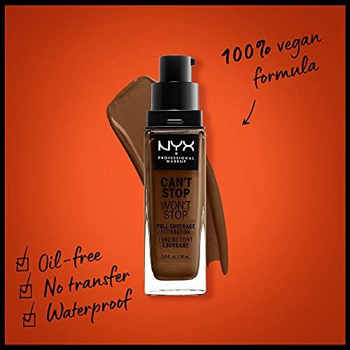 NYX PROFESSIONAL MAKEUP NYX PROFESSIONAL MAKEUP Can't Stop Won't Stop Foundation, 24h Full Coverage Matte Finish - Walnut