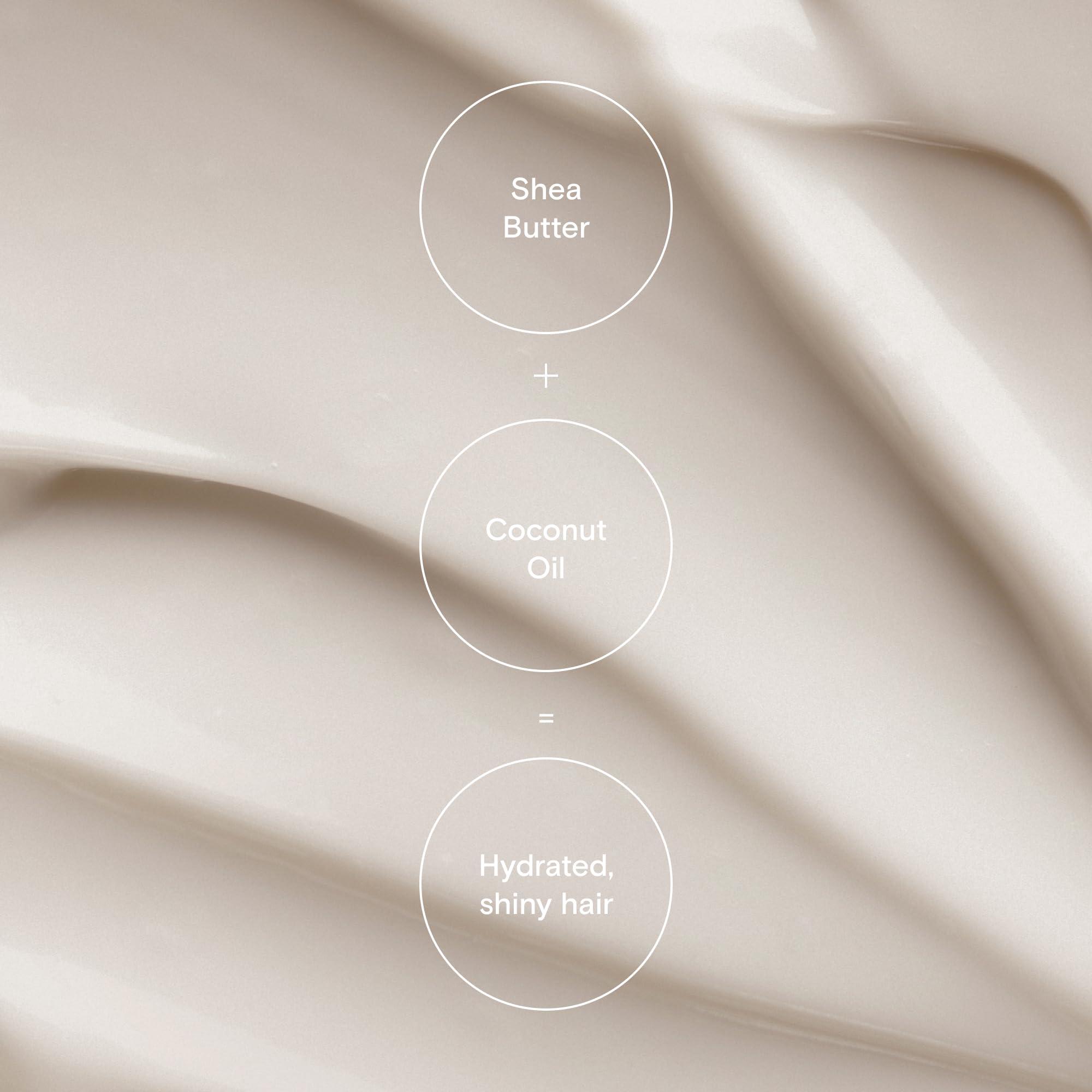 OSANA Osana Shampoo + Conditioner Set, Shea Butter & Coconut Oil for Normal-Dry Hair Types, Balance Moisture and add Shine, Jasmine & Rose Water Scent - 11.8oz Each