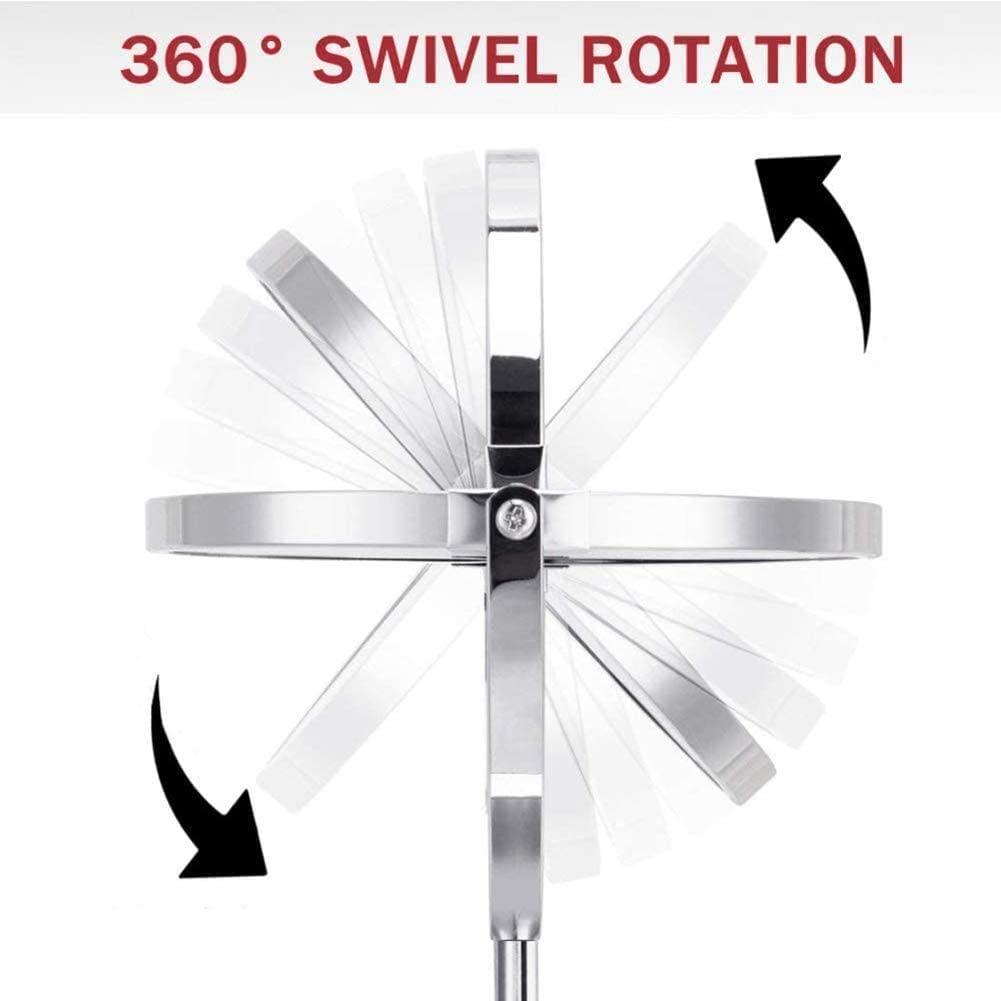 GANGEV GANGEV Makeup Mirror Wall Mounted 10x Magnification, Round Make Up Mirror 8 Inch Wall Mounted Shaving Mirror