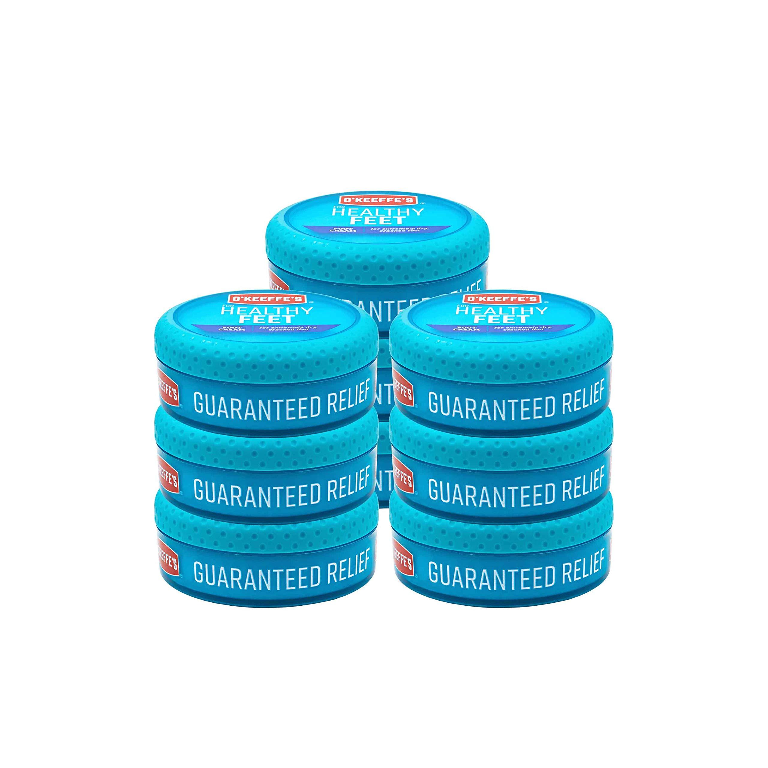 O'Keeffe's O\'Keeffe\'s K0320001-9 Healthy Feet Foot Cream in Jar (9 Pack), 3.2 oz