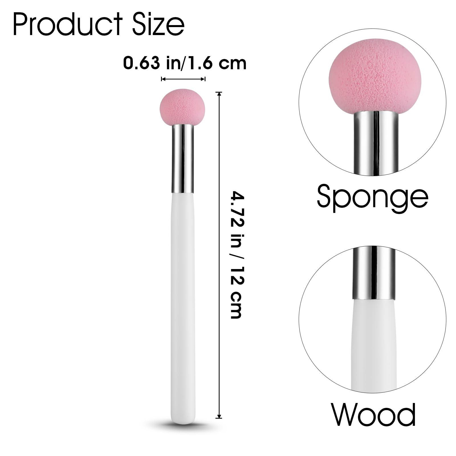WY LIGHTING LEVEL 6Pcs Foundation Sponge Powder Brush Mushroom Makeup Sponge Brush with Handle Concealer Brush Eyeshadow Makeup Applicator Makeup Puff Sponge for Women Girls Nose Face Cream Setting