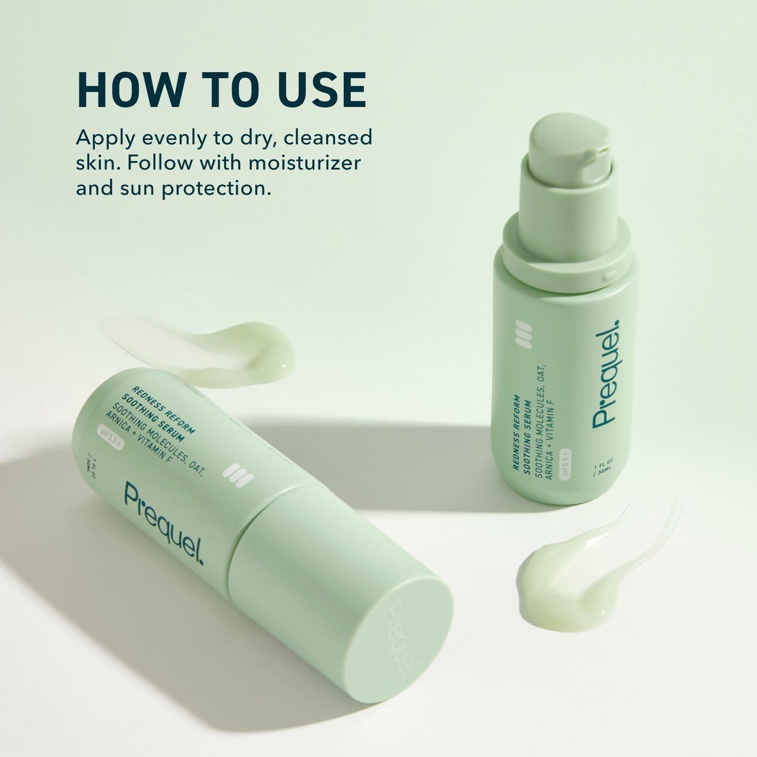 Prequel Prequel Skin - Redness Reform Soothing Serum - Reduce Skin Irritation - Soothing Molecules, Arnica, Oat, Vitamin F Serum - 1 Fl Oz