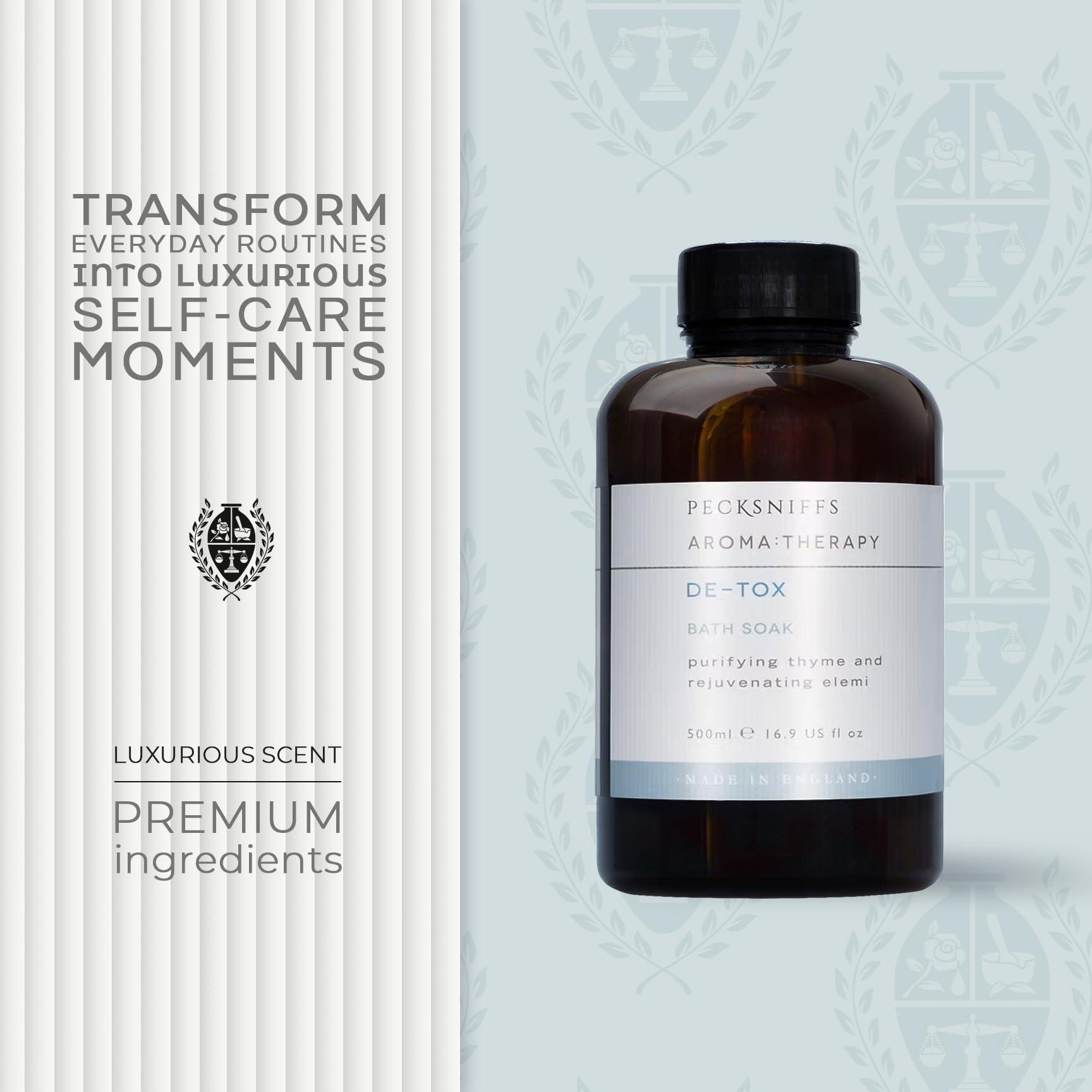 Pecksniff\'s Pecksniff\'s Aroma:Therapy De-Tox Bath Soak Decanter | 500ml/16.9 Fl Oz