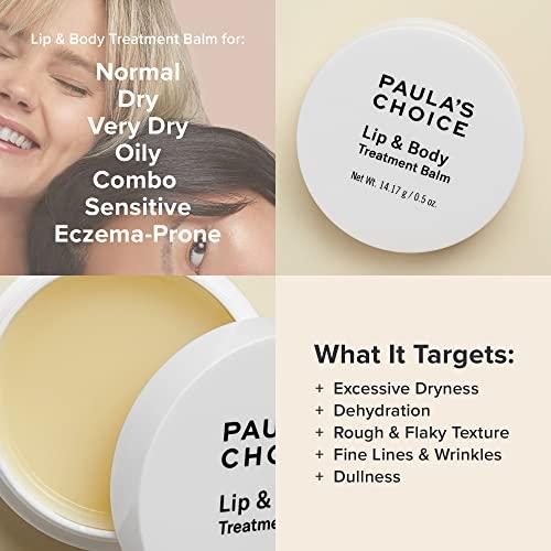Paula's Choice Paula's Choice LIP & BODY Emollient Treatment Balm, Beeswax & Shea Butter, Moisture for Eczema-Prone & Dry Skin, 0.5 Ounce