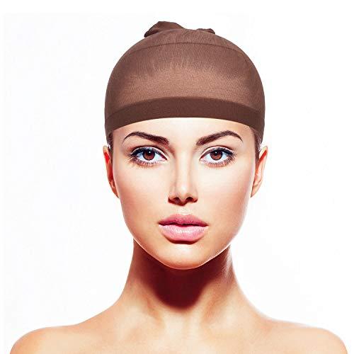EBOOT eboot 3 Pack Wig Caps (Drak Brown Nylon Caps and Drak Brown Mesh)
