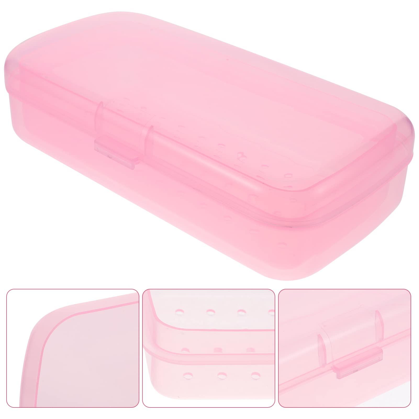 FOMIYES FOMIYES Plastic Containers Clean Box Professional Nail Art Tool Plastic Tray Box for Nail Tweezers Hair Salon Manicure Equipment Eyelash Extensions Lash Tweezers
