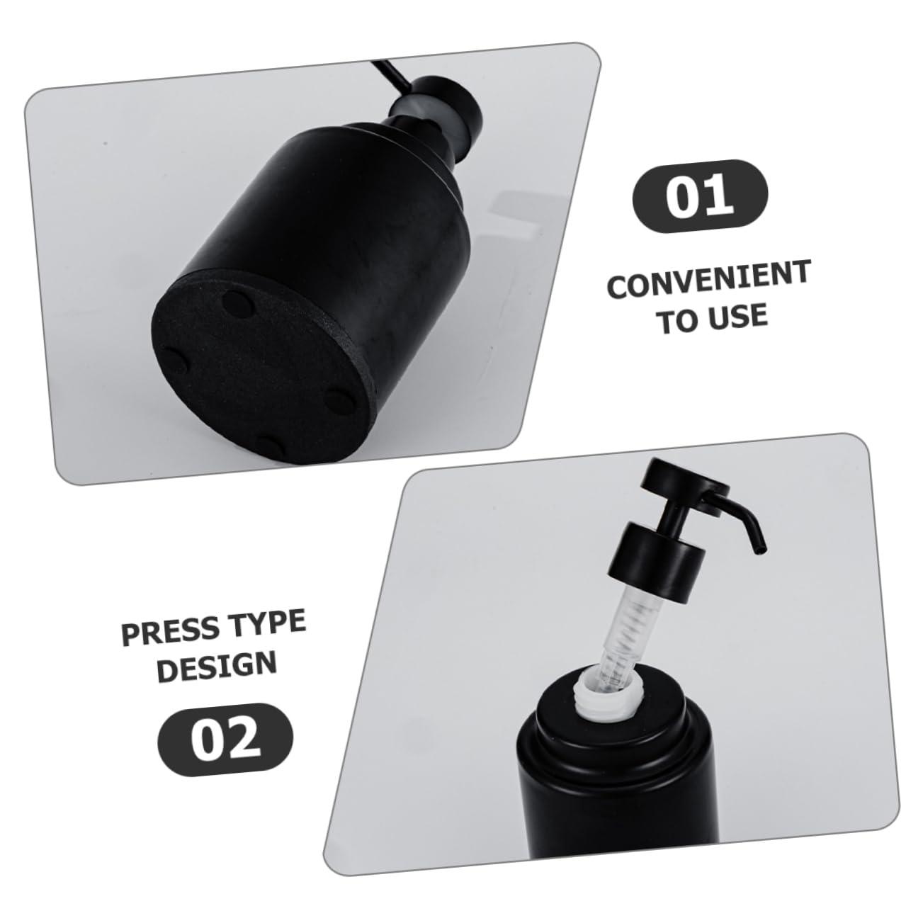 PRETYZOOM PRETYZOOM Press Pump Lotion Bottle Stainless Steel Shampoo Dispenser 300ml Empty Pump Bottle for Refill