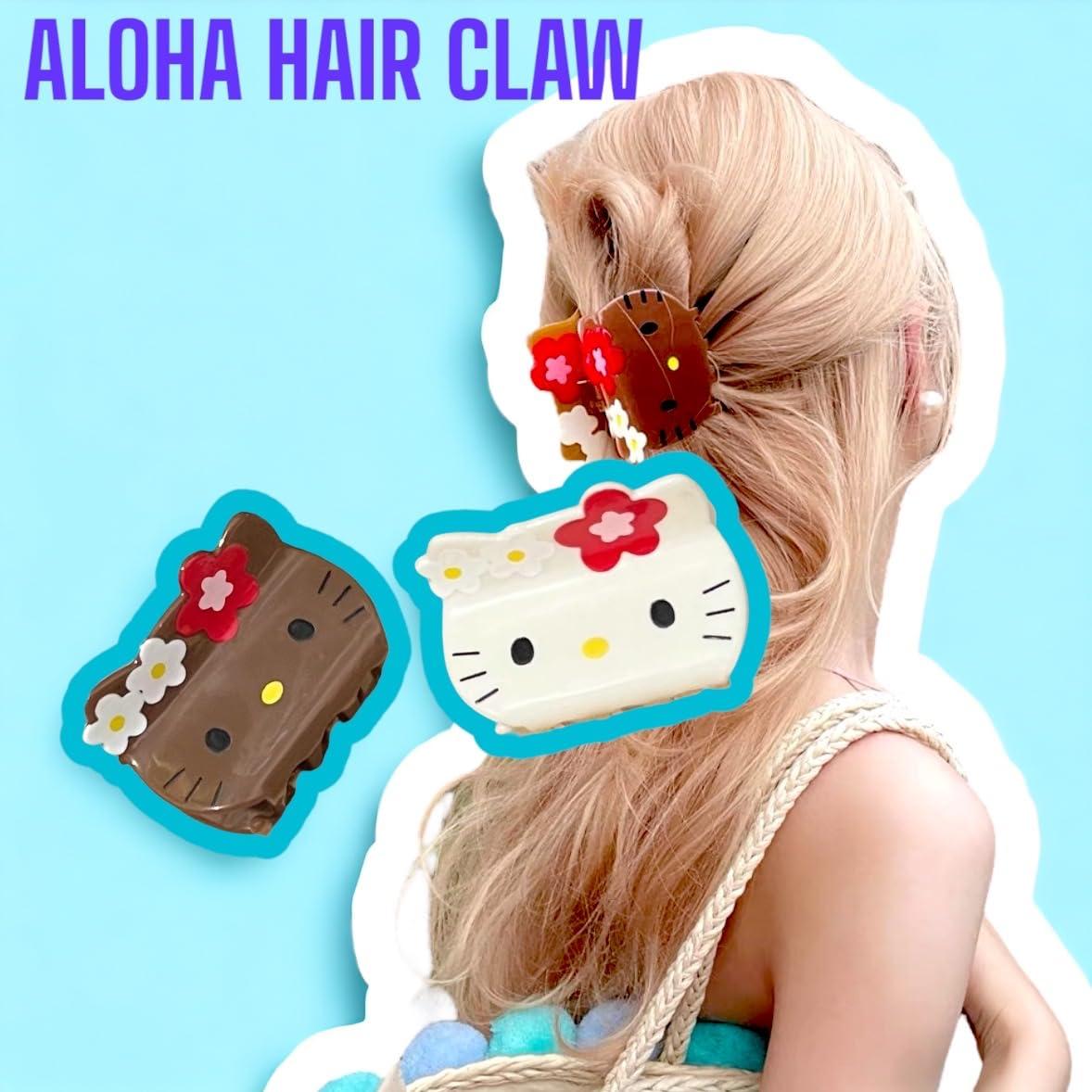 KOZUKI KOZUKI Anime Hair Clip - Hawaiibrown Kawaii Hair Style Japanese Hair Claw - Cute and Durable Hair Claw for Women and Girls - 1 Count