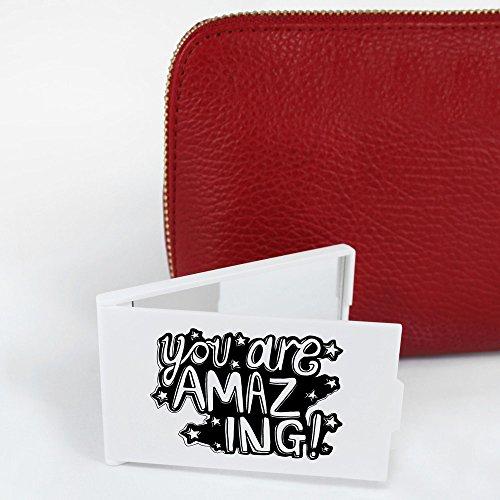 Azeeda 'You are Amazing' Compact/Travel/Pocket Makeup Mirror (CM00014036)