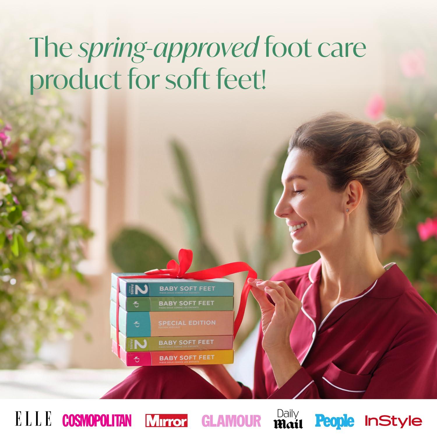 PLANTIFIQUE PLANTIFIQUE Foot Peeling Mask - 4 pack Dermatologically Tested to Repair Heels & Remove Dead Skin for Baby Soft Feet - Exfoliating Peel Mask for Cracked Feet