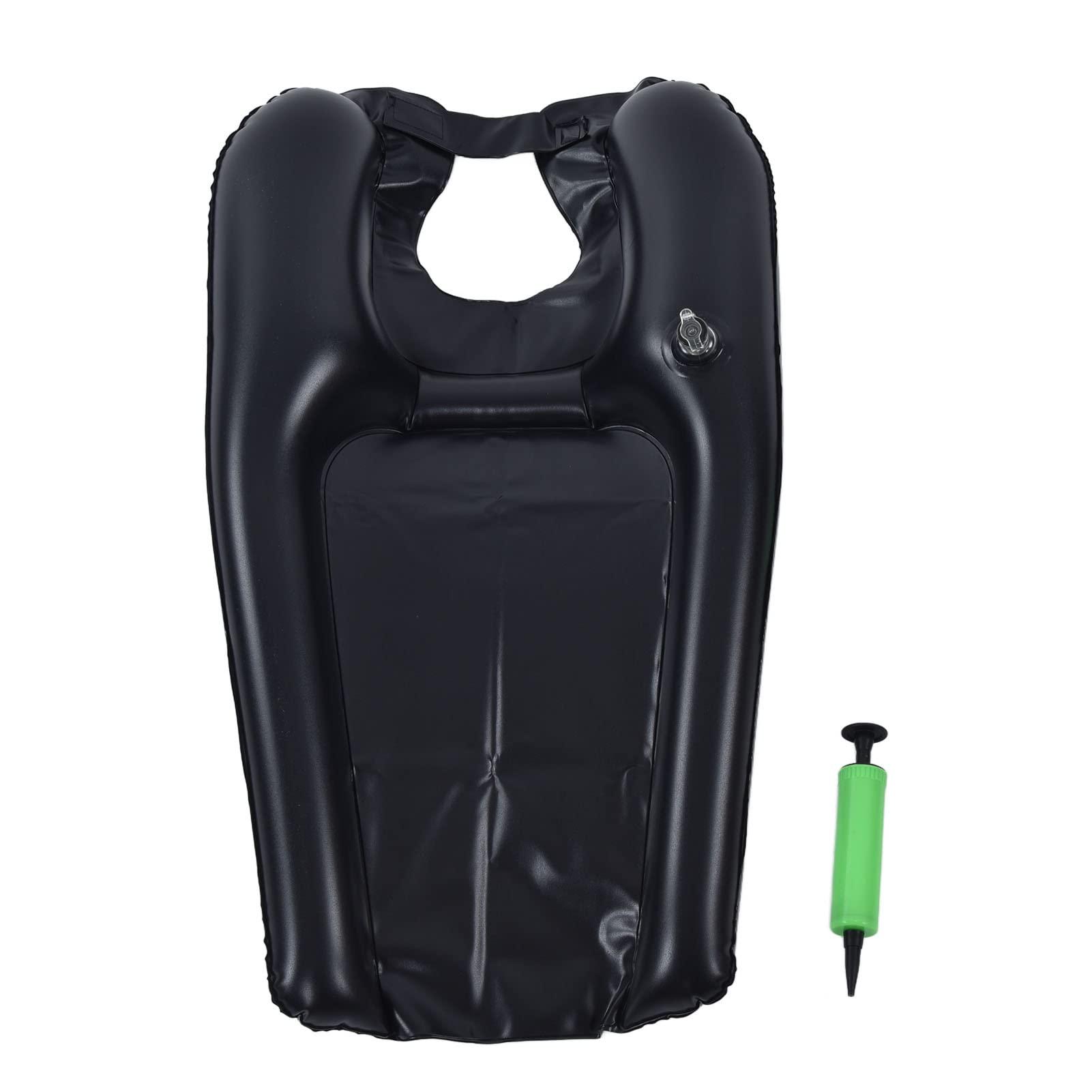 Pilipane Inflatable Hair Washing Basin for Sink at Home , Portable Shampoo Bowl , Hair Washing Basin for Bedridden , Disabled , Injured , Wheelchair Person at Bedside and Kitchen Sink Use(Black)
