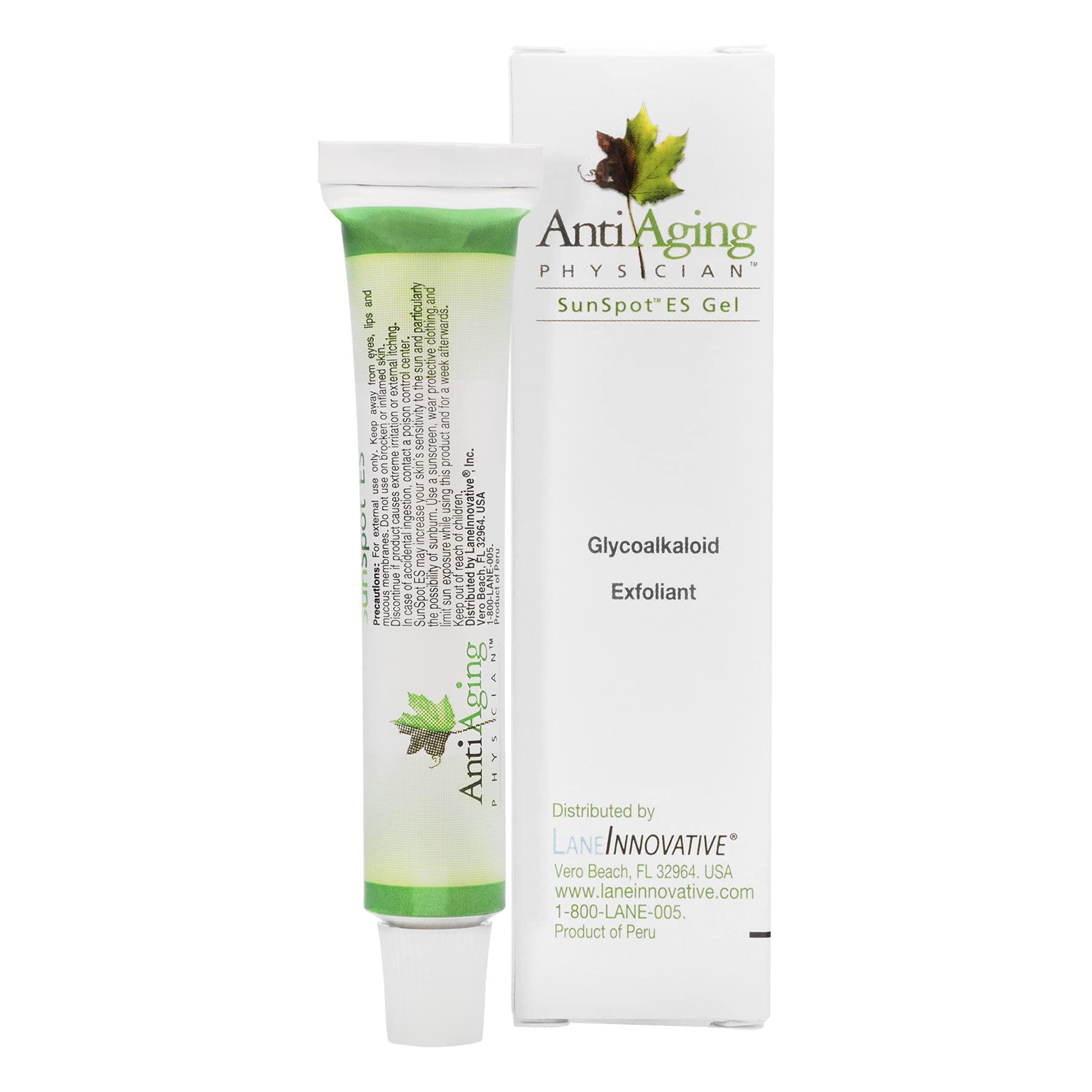 Lane Innovative Lane Innovative - SunSpot ES, Natural Exfoliating Gel, Skin Rejuvenating Ingredients, Including Aloe Vera and Tea Tree Oil (0.5 Ounce)