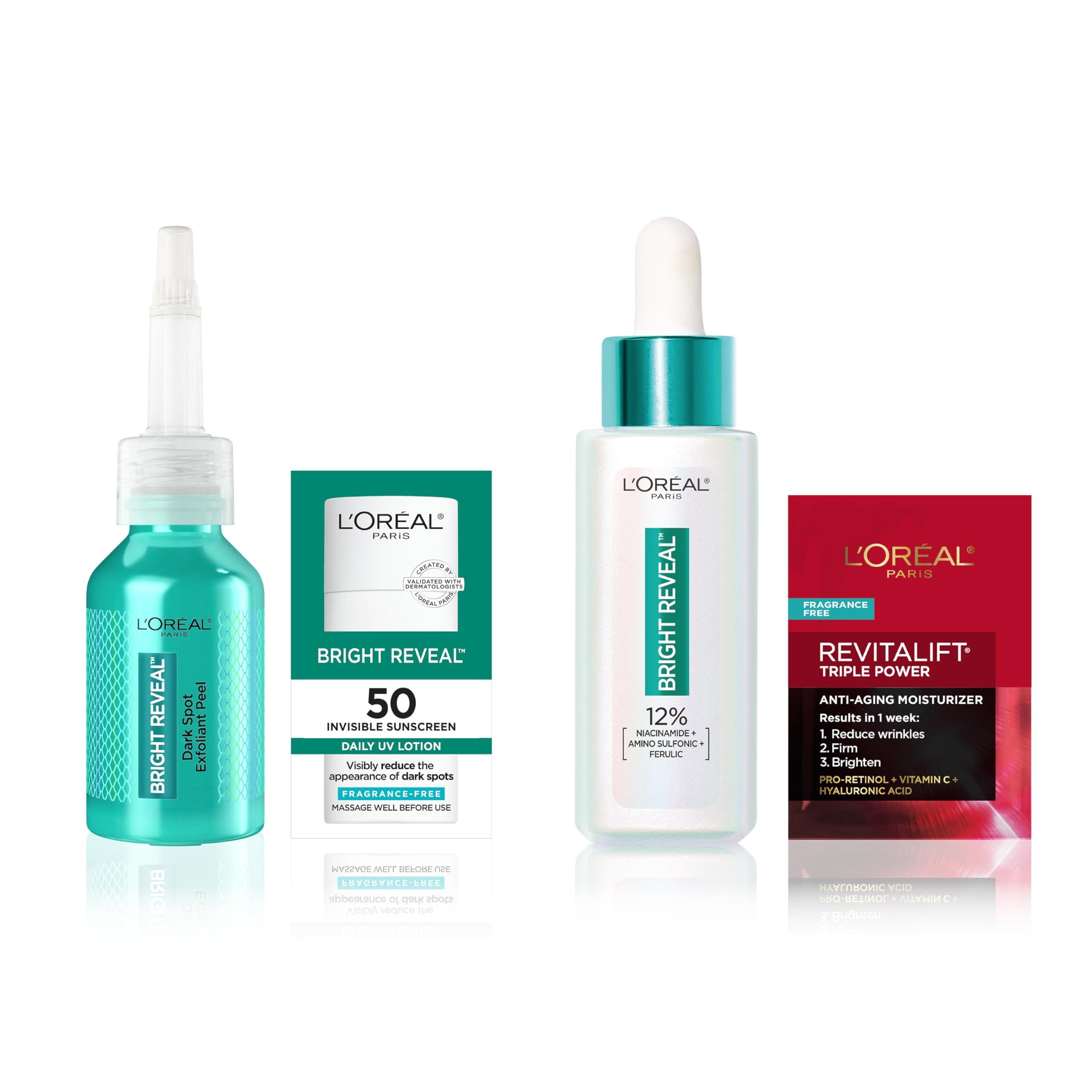 LOral Paris L\'Oreal Paris Bright Reveal Exfoliant Peel + Niacinamide Serum, 1 kit