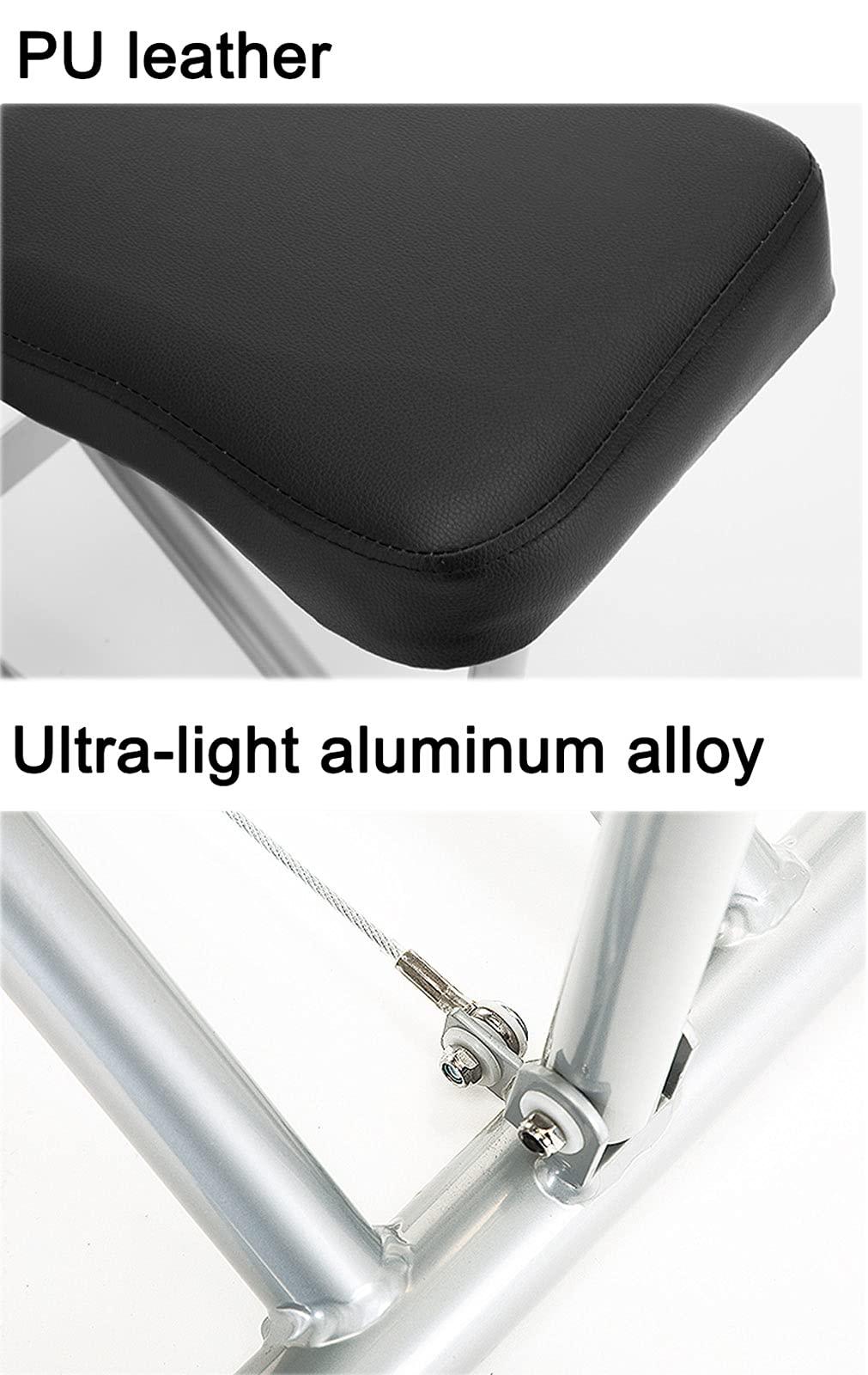 ERoomQ ERoomQ Portable Massage Chairs,Folding Tattoo Chairs,5Cm High-Density Sponge Height Adjustable Face Cradle Light Weight Travel Spa Seat