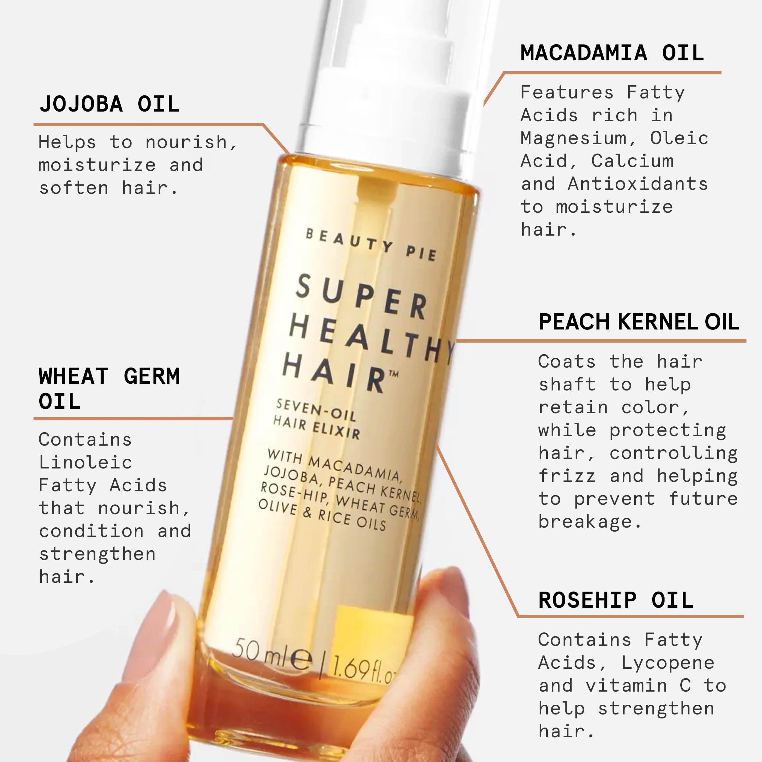 Beauty Pie Beauty Pie Super Healthy Hair Seven Oil Hair Elixir - A Nourishing, Lightweight Hair Treatment For Frizz Control, Softening & Strengthening