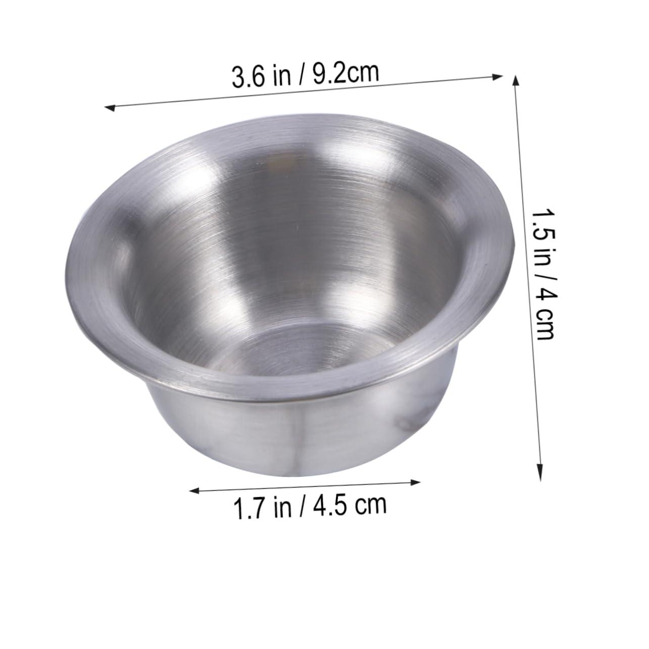 minkissy minkissy Men's Shaving Stand Bowl Brush Holder Safety Razor Brush Stand Silver Stylish