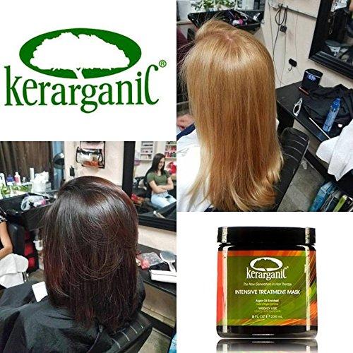 KERARGANIC KERARGANIC Intensive Treatment Mask Argan Oil Enriched Keratin Hair Repair Treatment, 8oz