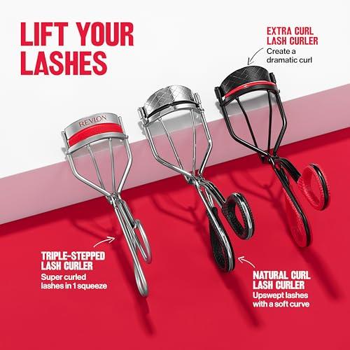 REVLON Revlon Extra Curl Lash Curler, Gives an All Day Dramatic Curl, with Finger Grips for a Non Slip Grip, Easy to Use, 1 Count (Pack of 2)