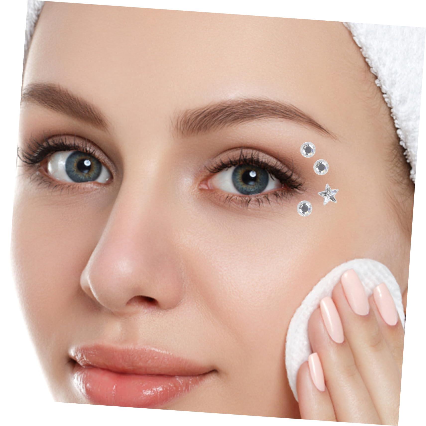 Hemoton Hemoton 1 Sheet Rhinestone Stickers Nail Sticker Face Gems Facial Gems Sticker Face Jewels Stickers Gems for Makeup Eye Sticker Face Jewels Stick on Body Jewels Jewelry Resin