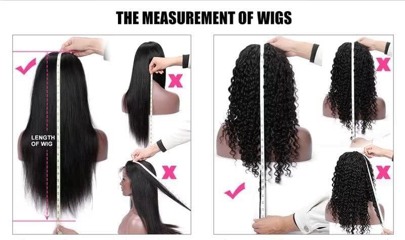 Zealady Deep Wave V Part Wig Human Hair 12A V Shape Wigs Upgrade U Part Wigs Deep Wave Wigs for Women Curly V Part Wigs Wear and Go Glueless Human Hair Wig 16inch