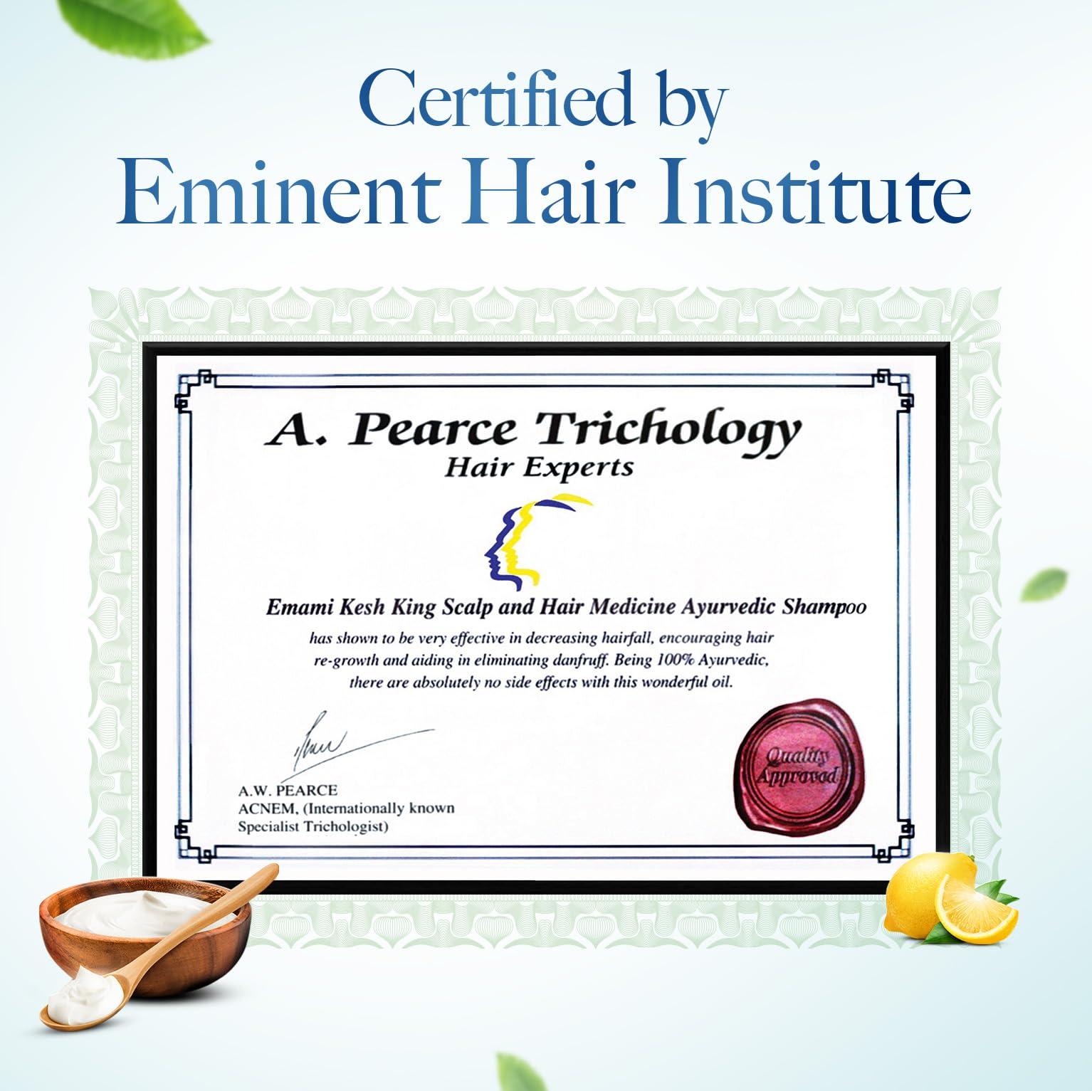 KESH KING KESH KING Anti Dandruff Shampoo | Ayurvedic Hair Cleanser with Curd & Lemon | Reduce Hairfall | Nourishes Itchy Scalp | Gives Smooth & Soft Hairs | 20.29 Fl Oz/600ml