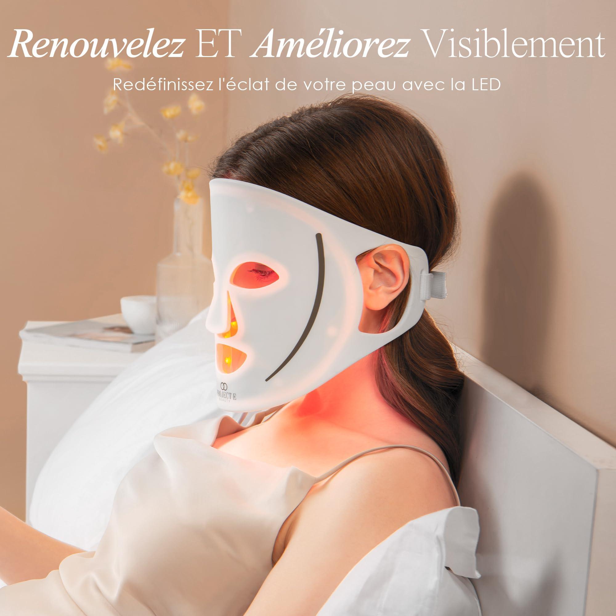 Project E Beauty LED Light Therapy Mask by Project E Beauty | Anti-Aging & Anti-Blemish (Silicone Mask)